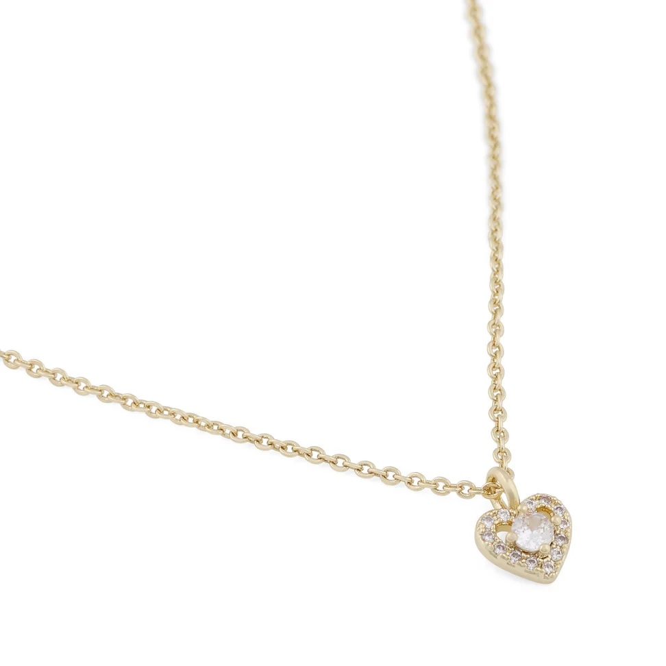 Nisi heart pendant neck 42cm g/clear