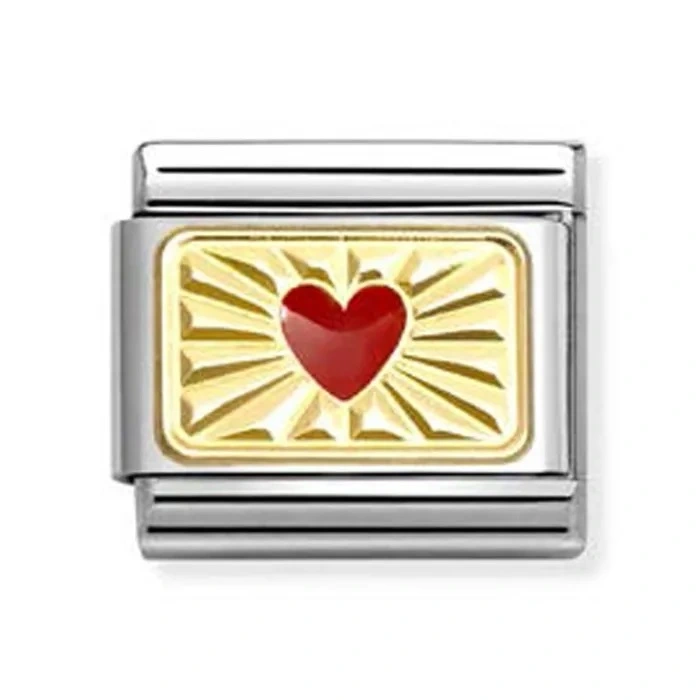 Classic Red heart with Etched Detail