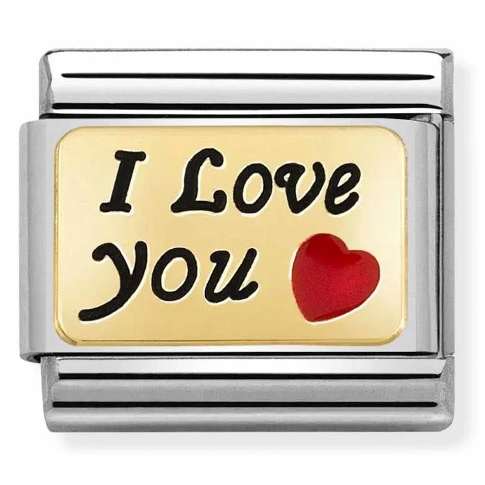 Classic I Love You med rött hjärta