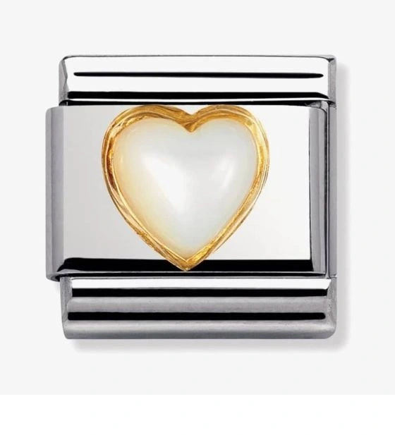 Classic White Mother Of Pearl Heart