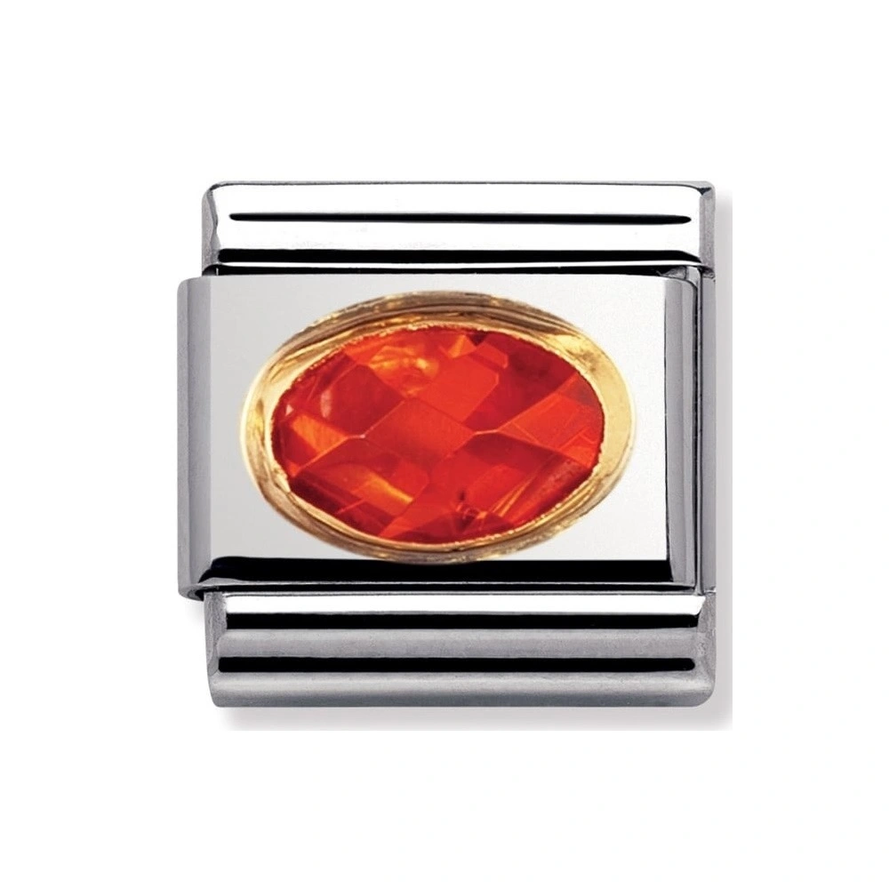 Classic Oval Facetterad Cubic Zirconia Orange