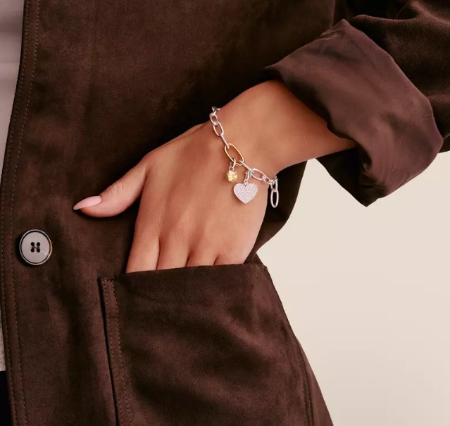 Charm-hängsmycke födelsesten november Connect Silver