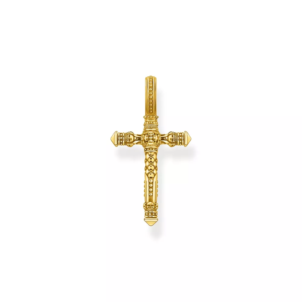 Hängsmycke kors guldpläterat