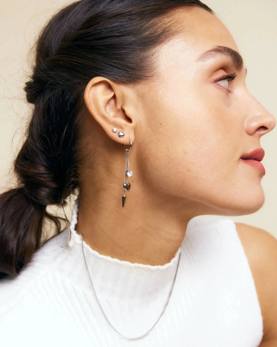 Peak Hoops Multi Heart Steel