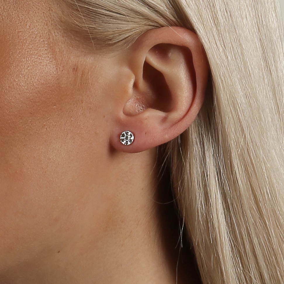 Pi stone ear 6mm s/clear