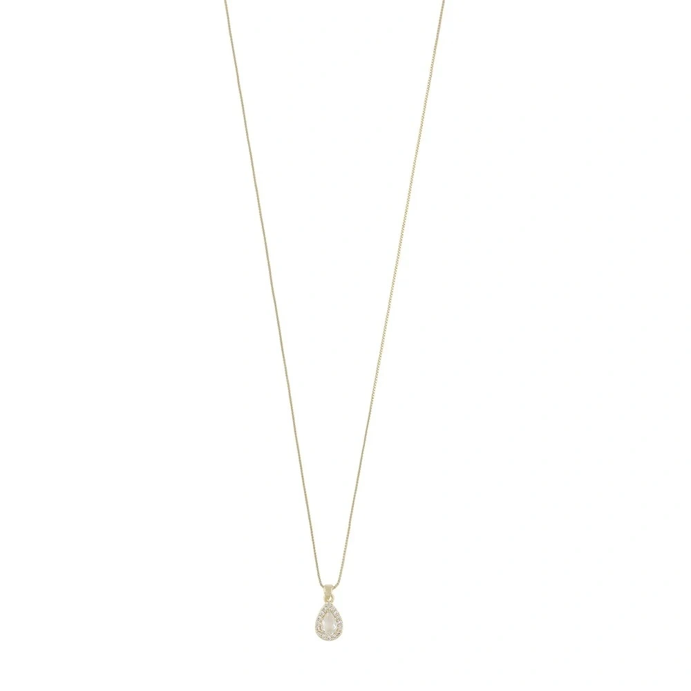 River drop pendant neck 48 g/clear