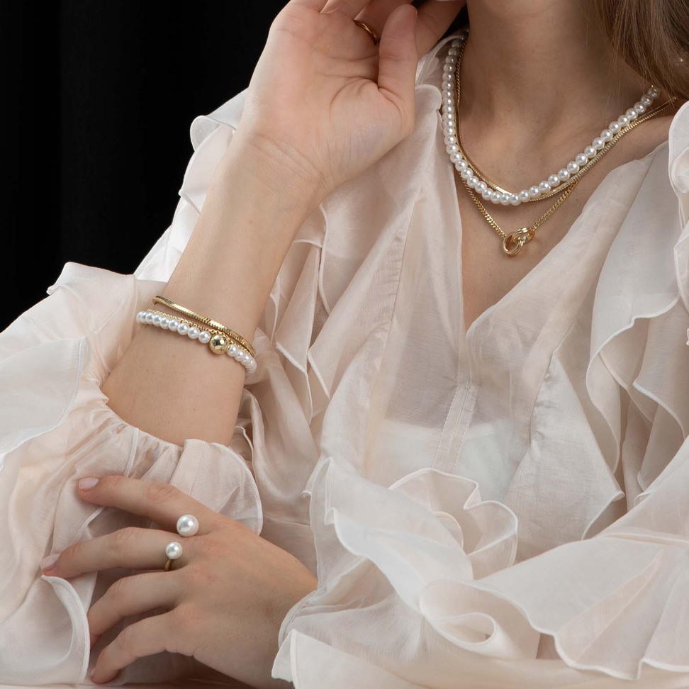 Sophie elastic brace s/white