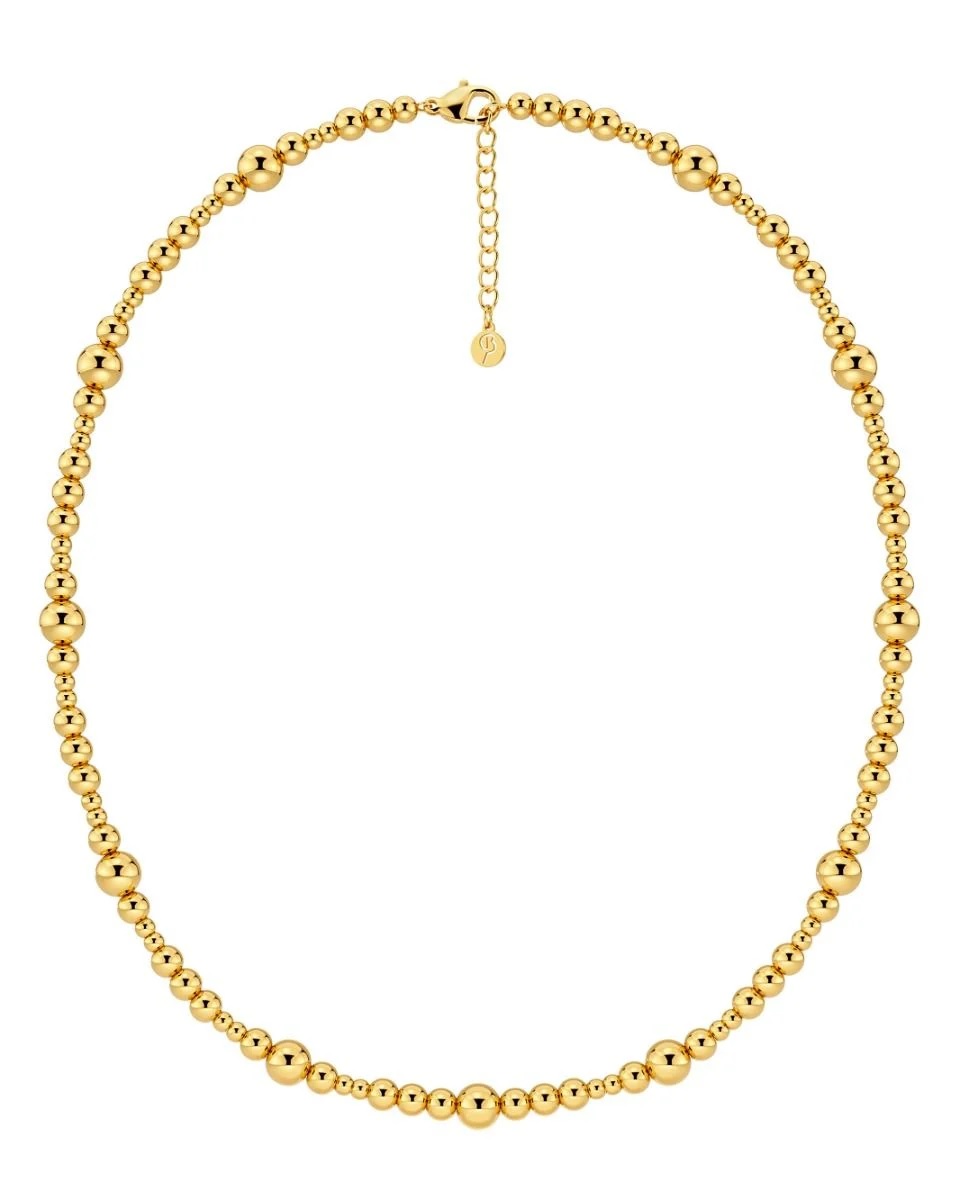 Sphere Necklace Multi Gold