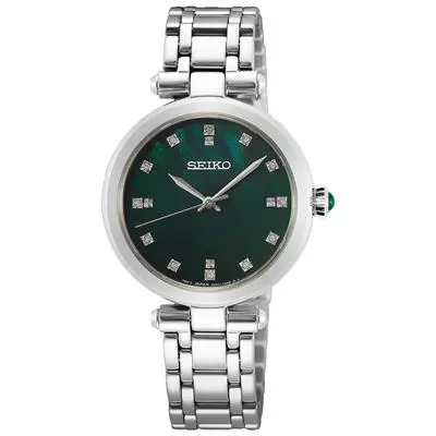 SEIKO ladies diamond 5 bar sapphire crystal