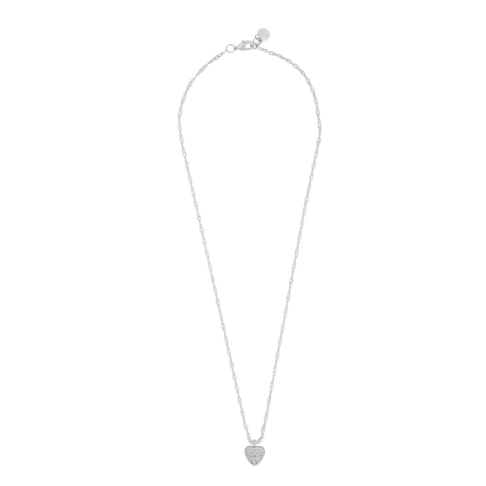 Stina heart pendant neck 42 s/clear