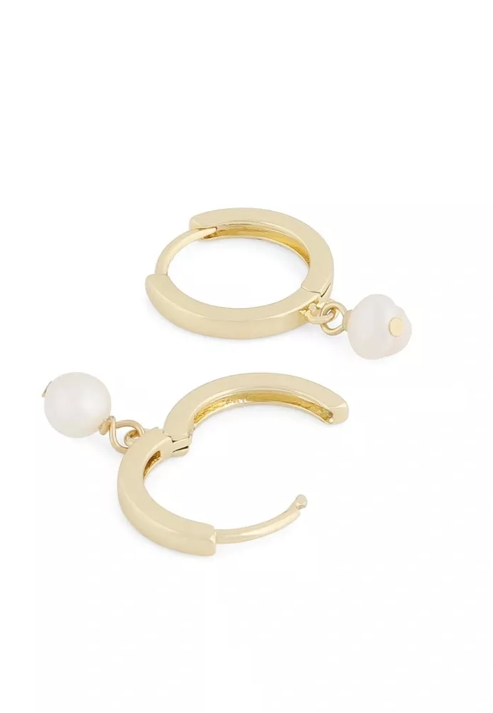 Sunday small ring ear g/white