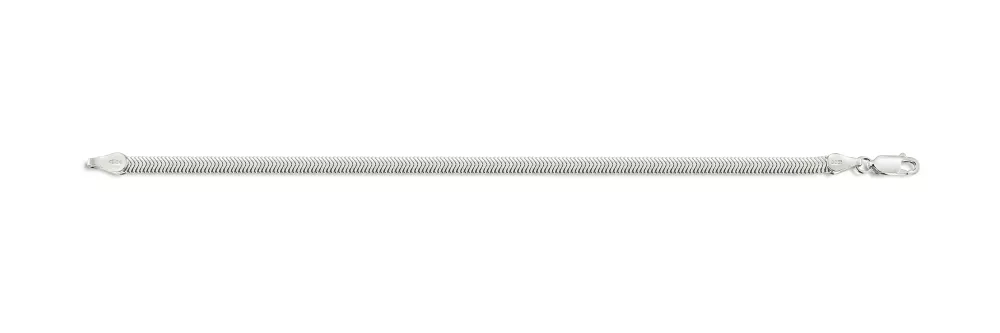 Armband 925s 18cm platt