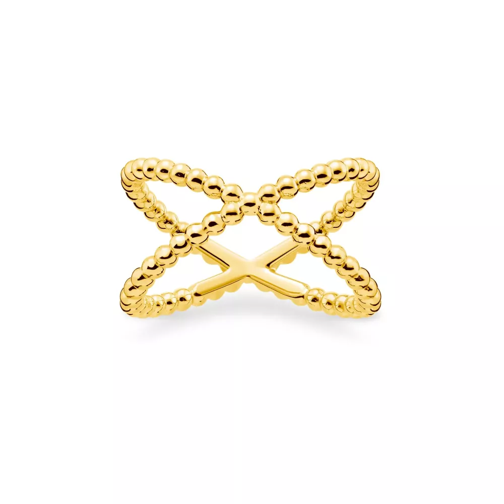 Ring Dots Gold strl 54