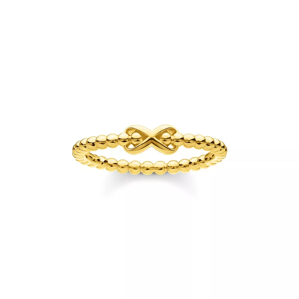 RING DOTS INFINITY GOLD, Strl 54