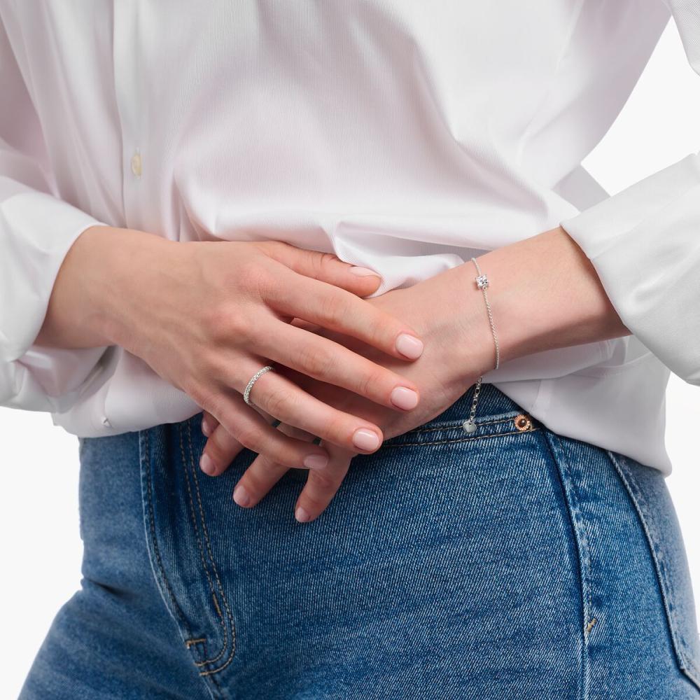 SILVERRING MED VITA ZIRKONIA #56