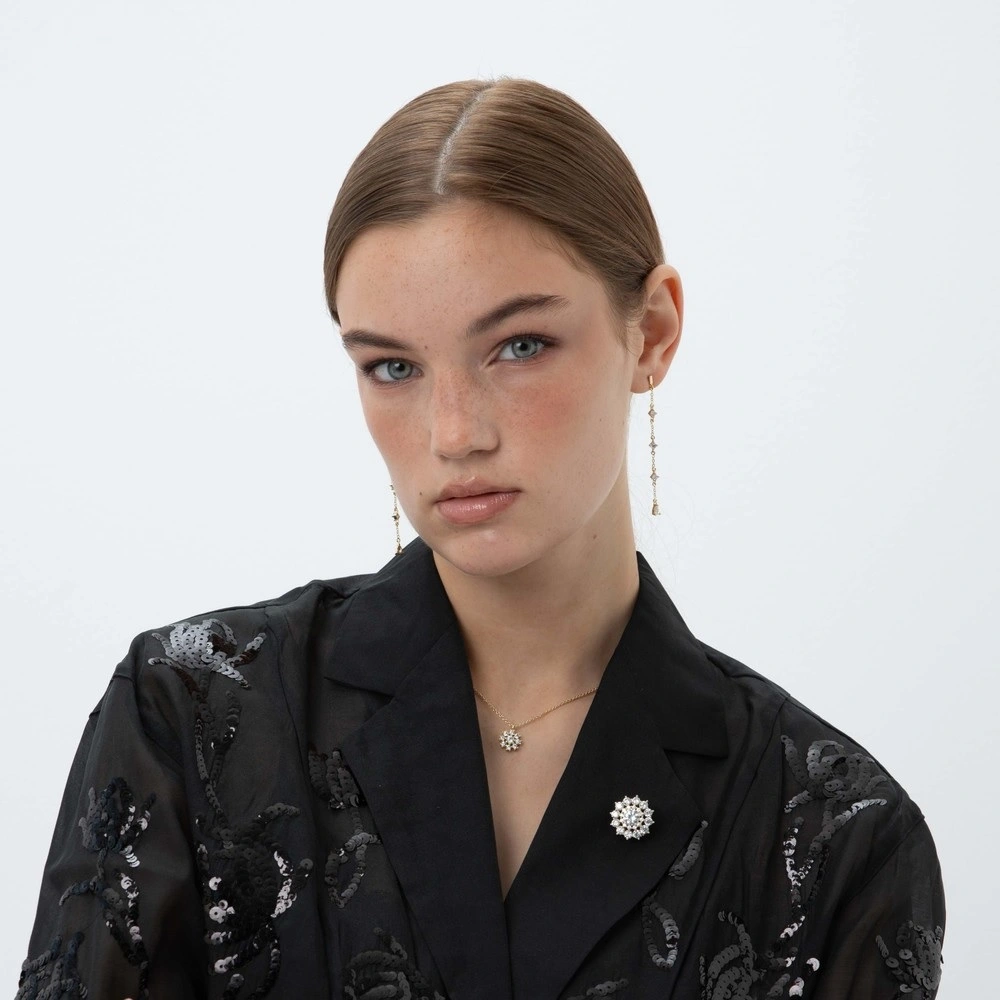 Trinnie chain ear g/clear