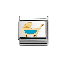 NOMINATION barnvagn blå