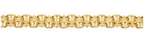 X-länk med stav armband 1-radig