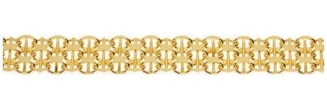 X-länk med stav armband 2-radig