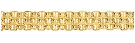 X-länk med stav armband 2-radig