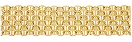 X-länk med stav armband 5-radig