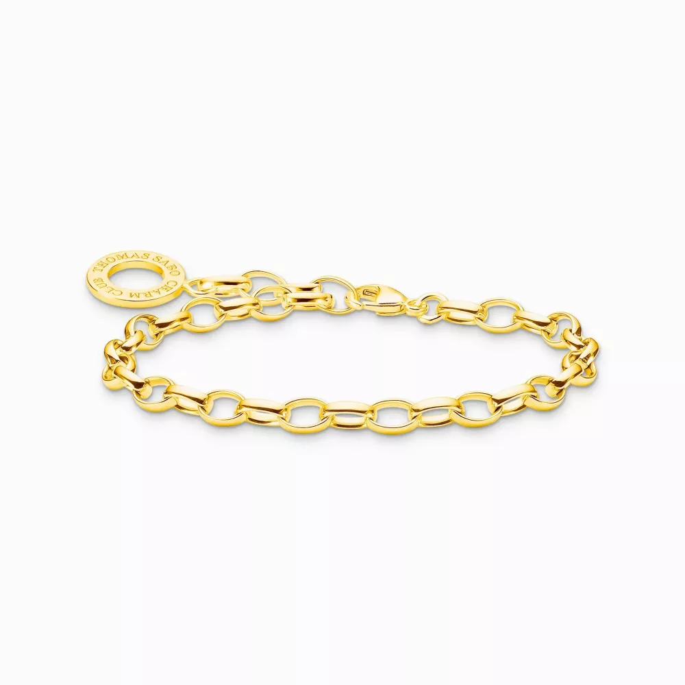 Charm-armband classic guldpläterad