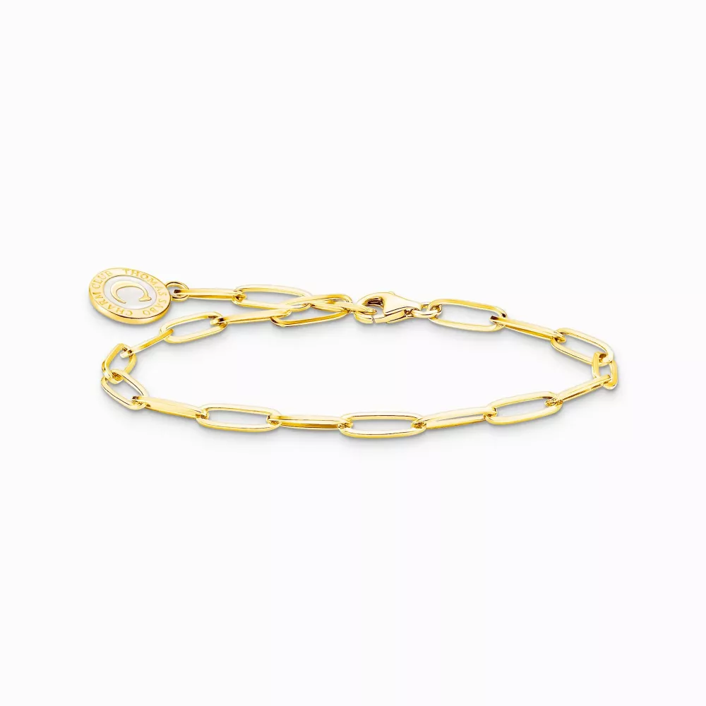 Thomas Sabo guldpläterat member charm bracelet 17cm