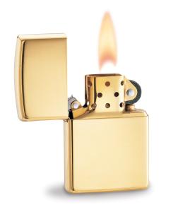 Zippo No 195 18k Solid Gold