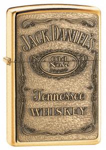 Zippo No 254BJD428   Jack Daniels Brass HP