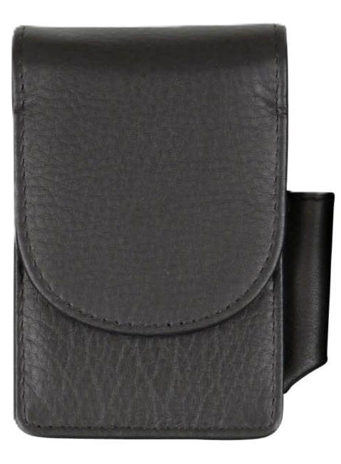 Cigarett Mjukt etui Svart läder   b