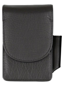 Cigarett Mjukt etui Svart läder   b