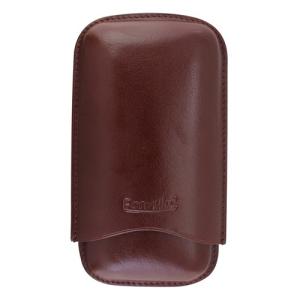Cigarr fodral Brunt Läder 3 Corona
