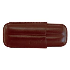 Cigarr fodral brunt läder 2 Corona