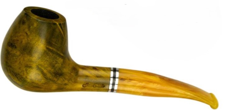 Pipa Jean-Claude Redgreen med ring Halvböjd