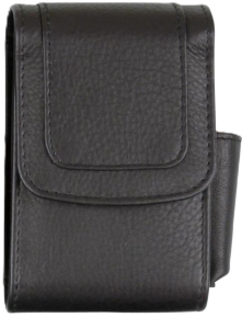 Cigarett Mjukt etui Svart läder   c