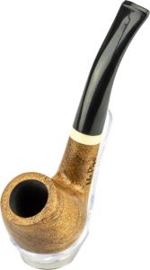 Pipe "Mr Pipe" Curved 9mm filter pipe in Redwood with pipe stand