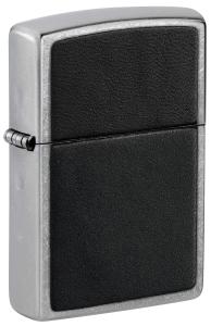 Zippo Black Leather Emblem