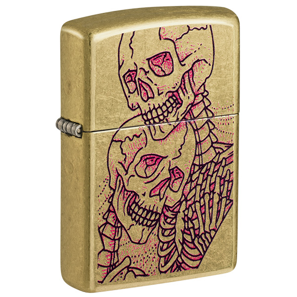Zippo Love Skull Design