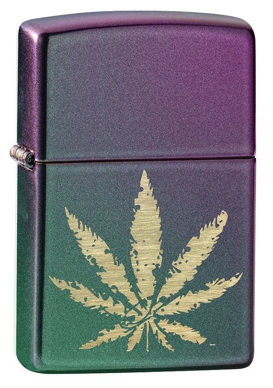 Zippo No 49185 Iridisent Cannabis