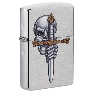 Zippo No 48488 Sword Skull Design 