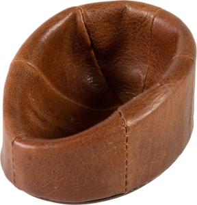 Pipe rack for 1 pcs Pipes in Brown Antique leather