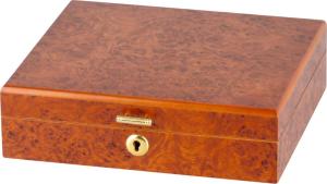 Humidor Burl wood for 10 Cigars