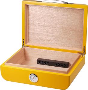 Humidor  Yellow/Carbon Blank  för  25 cigarrer