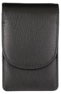 Cigarett Mjukt etui Svart läder   e