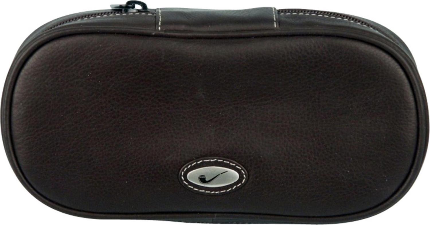 Pipebag Genuine Leather with emblem for 2 Pipes