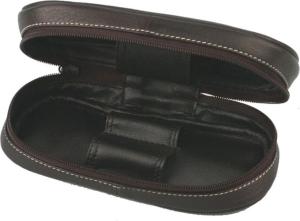 Pipebag Genuine Leather with emblem for 2 Pipes