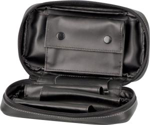 Pipe bag Genuine Leather with emblem for 3 pipes and tobacco