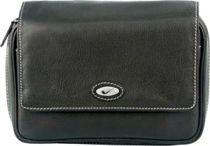Pipe bag Genuine Leather with emblem for 4 pipes and tobacco