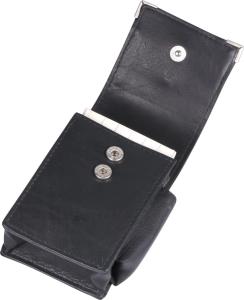 Cigarette case Black leather
