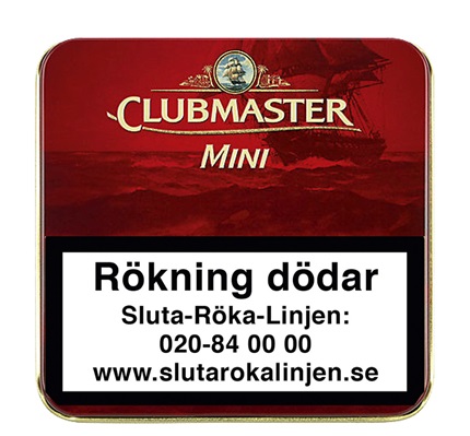 Cigarill  Clubmaster Mini Red 20p